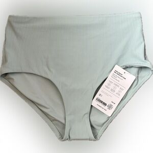 Athleta High Waist Rib Swim Bottom XS